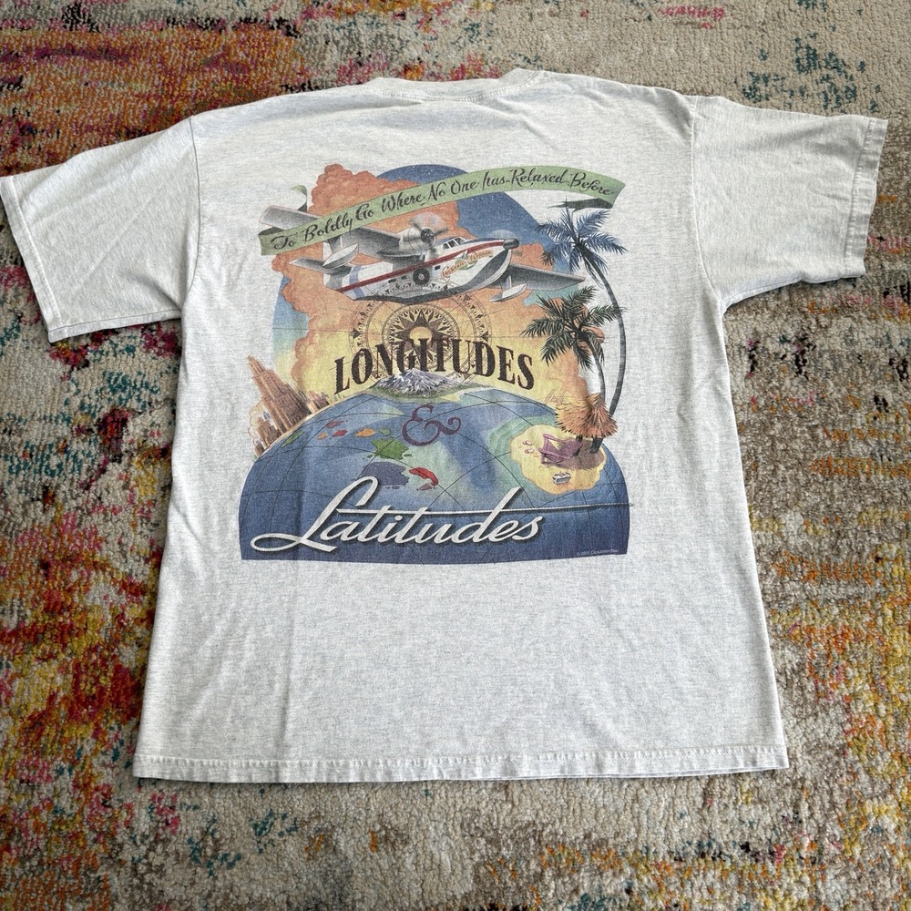 Vintage Y2K 2000s Caribbean Soul Longitudes & Latitudes Shirt L